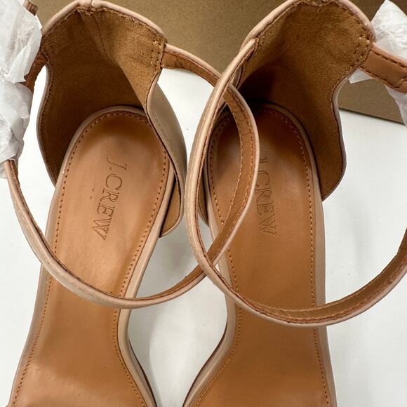 J. CREW New in Box Ankle Strap Heel Sandal in Beige // 11 - Picture 7 of 14